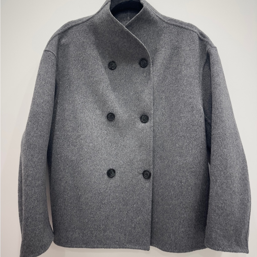 Arket Charcoal Gray Coat Size 36 Small